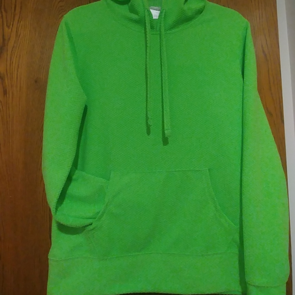 Neon green performance hoodie